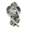 (40222) Home & Garden Cherub With Kitten, 11.75 Inch, Garden Yard Decor 60426