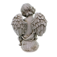 Home & Garden Cherub With Kitten - - SBKGifts.com