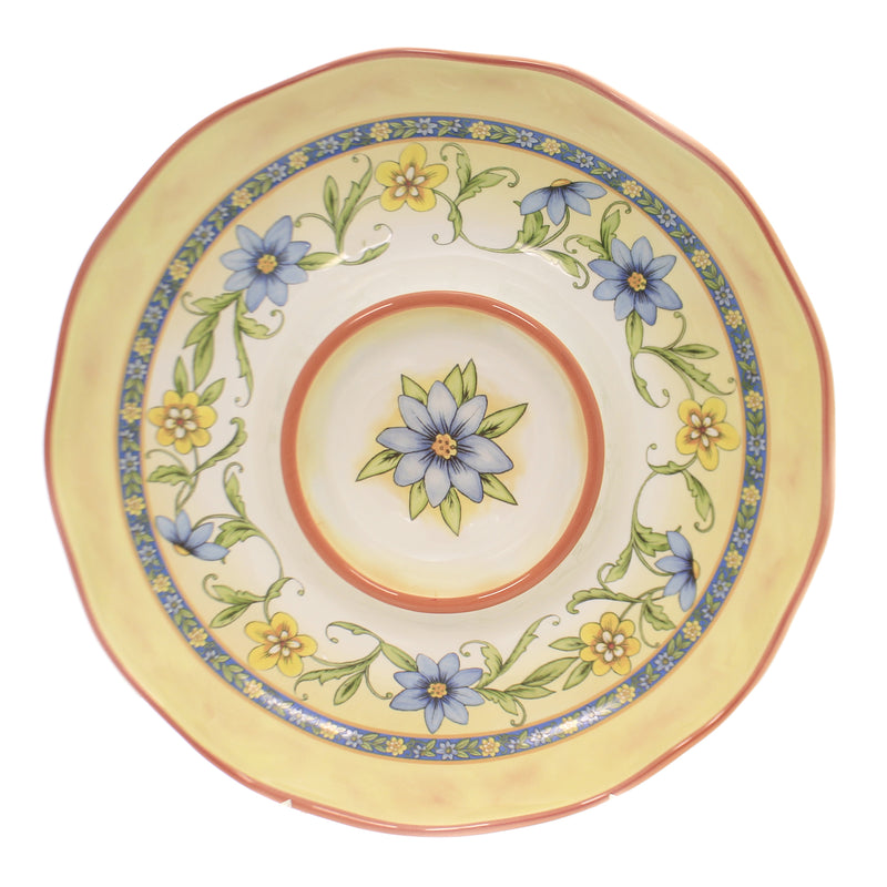 Tabletop Torino Chip And Dip Ceramic Flowers Party 26773 (40859)