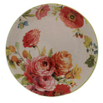 Tabletop Country Fresh Pasta Bowl Ceramic Roses Poppies Flowers 26806 (40864)