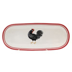 Tabletop Homestead Rooster Bread Tray Ceramic Male Bird 26790 (40870)