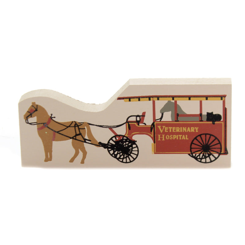 (40946) Cats Meow Village Vet Hospital Wagon, 1.50 Inch, Accessory Retired  Veterinary 167