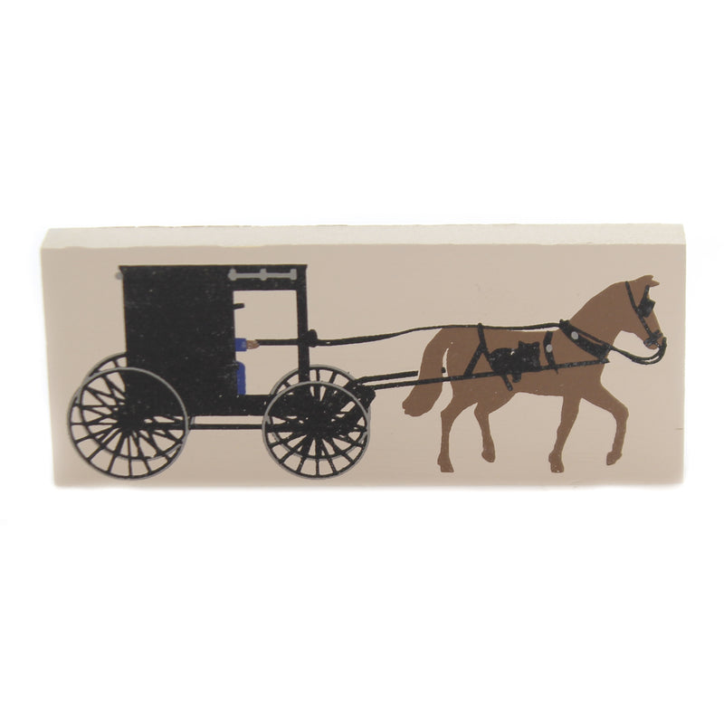 Cats Meow Village Amish Buggy Wood Accessory Horse Buggy Retired 168 (40947)