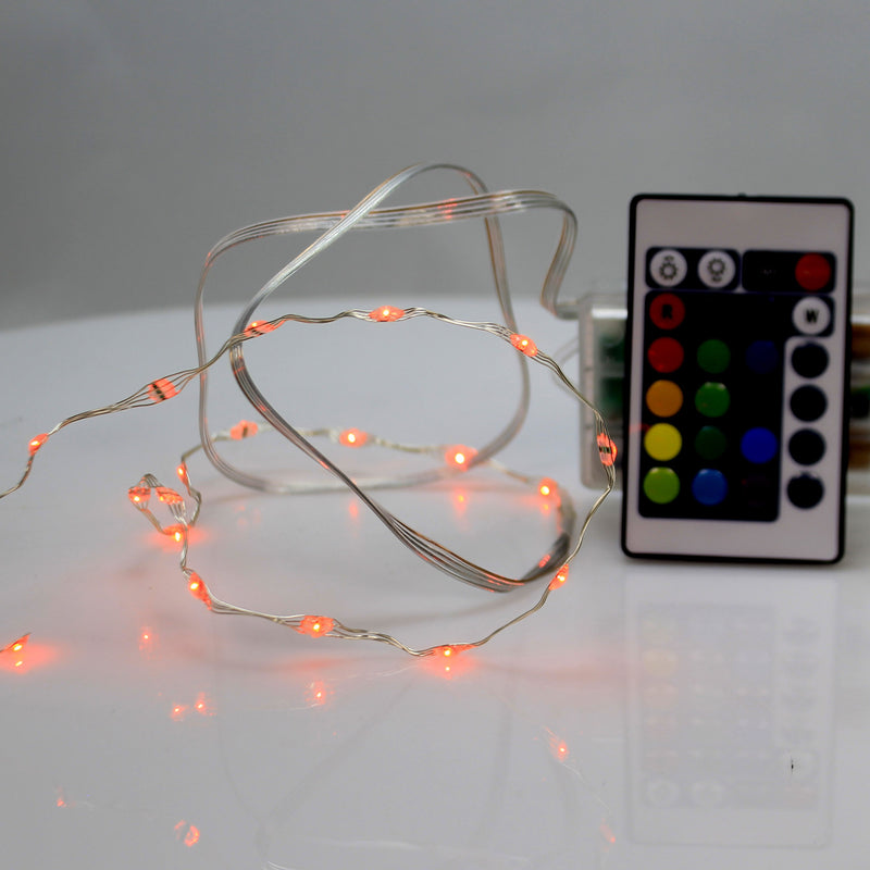 Department 56 Accessory String Of 20 Color Changing Led Lights Remote 6003224 (41205)