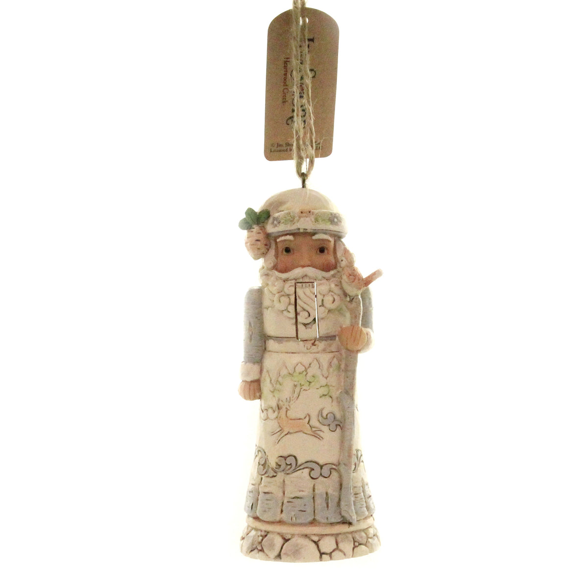 (41624) Santa Nutcracker White Woodland