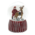 Christmas Musical Santa Dome With Reindeer - - SBKGifts.com