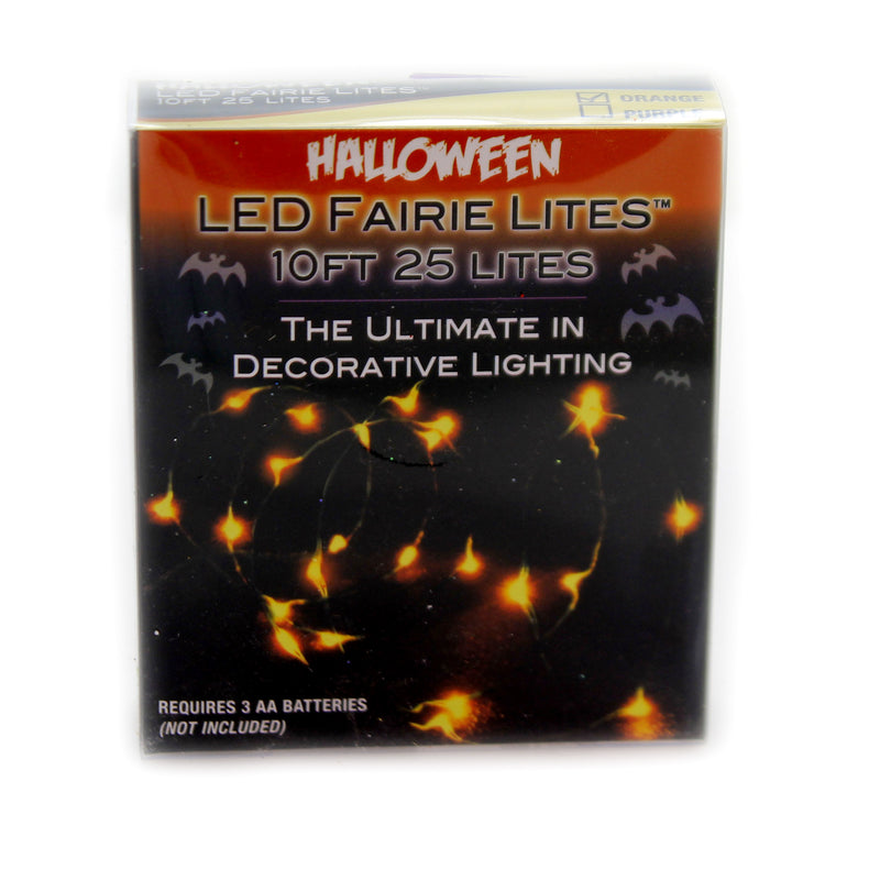 Halloween Orange Led Fairie Lites Wire Decorative Lighting 25 Bulbs Hw1694 (42252)