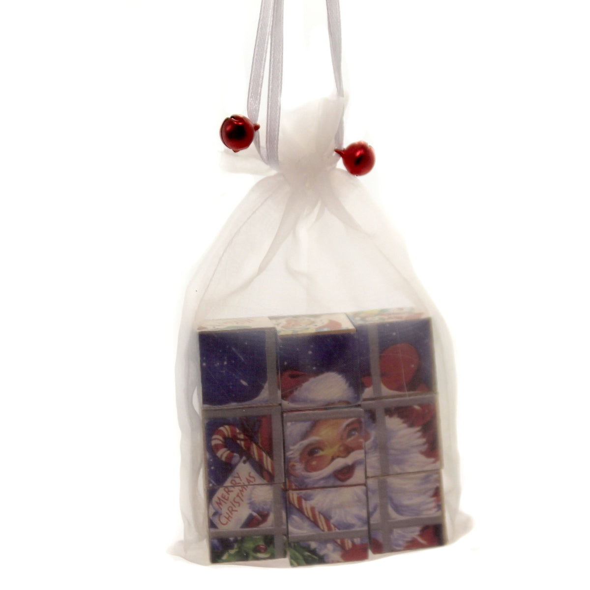 Christmas Retro Santa Church Puzzle - - SBKGifts.com