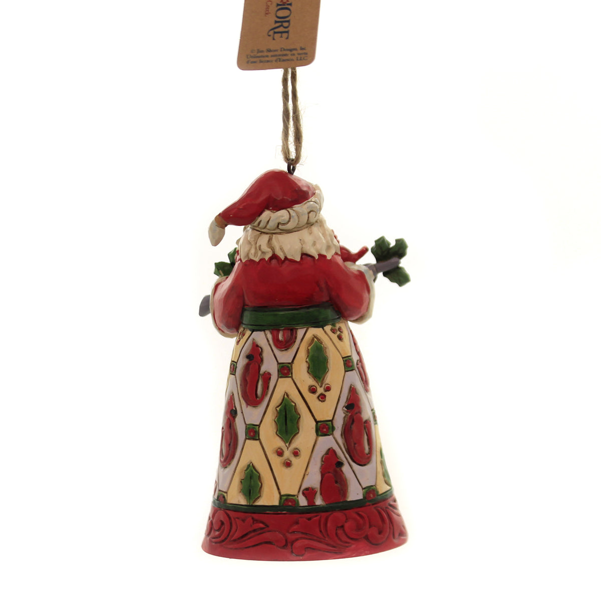 Jim Shore Santa With Cardinals Ornament - - SBKGifts.com