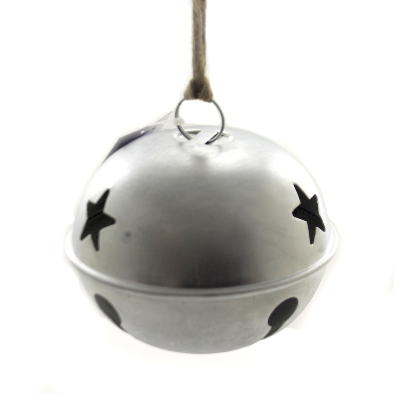 Christmas Silver Jingle Bell 6 Inch - - SBKGifts.com