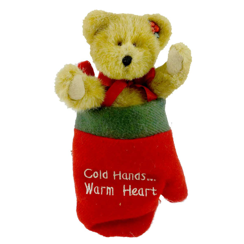 Boyds Bears Plush Cozy Toes Woolsey Fabric Christmas Mitten 904585 (4247)