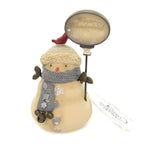 Christmas Winter Wonderland Snowman Polyresin Cardinal Bells 6004115 (42679)