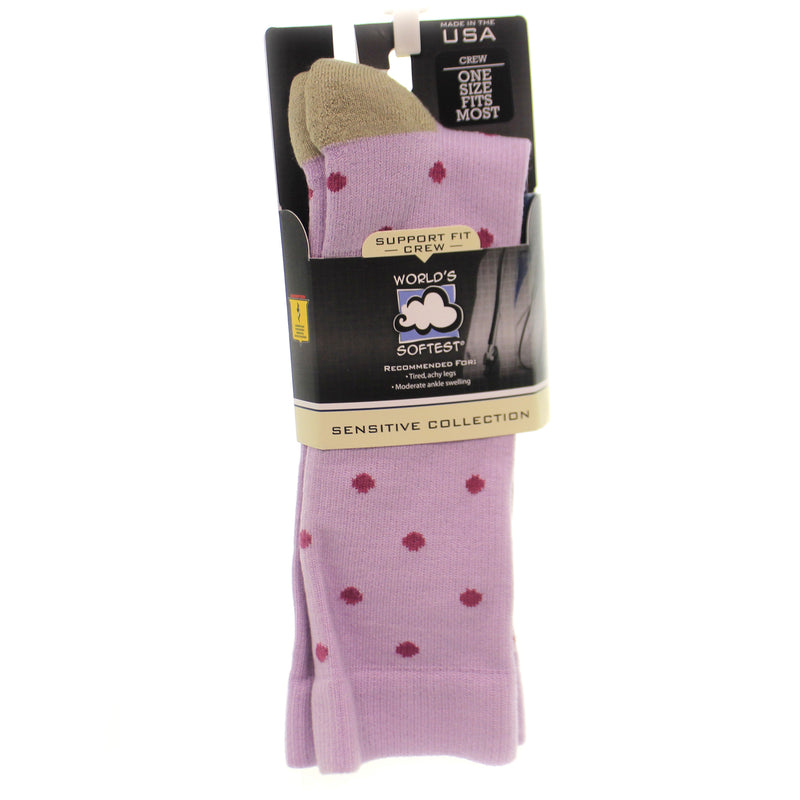 Apparel Peacock Dot Support Crew Sock Fabric Worlds Softest Womens W3261388 (42713)