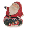 (42754) Christmas Easel Back Wood Santa, 14.50 Inch, Snow Village Scene Sleigh 165551