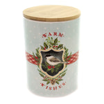 Tabletop Warm Wishes Canister Bamboo Lid Ceramic Hand Wash Only Xm3924 (43079)