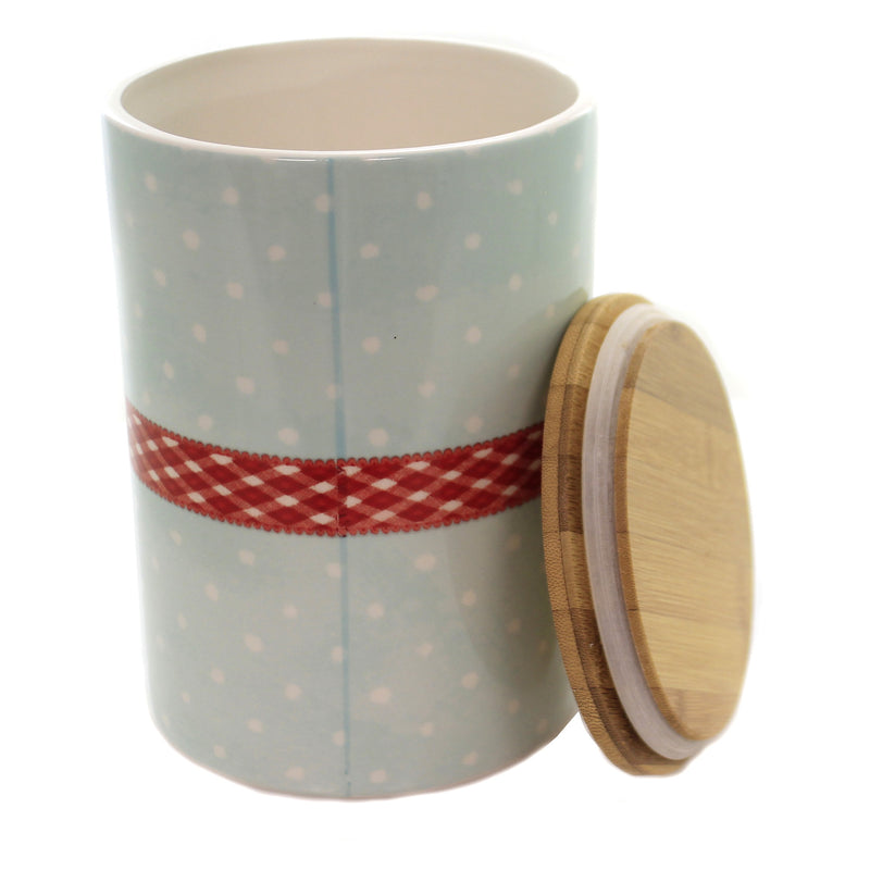 Tabletop Warm Wishes Canister Bamboo Lid - - SBKGifts.com