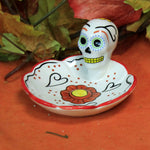 Tabletop Day Of The Dead Red Dish - - SBKGifts.com