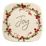 Tabletop Berry Garland Plate Ceramic Dessert Joy Salad Christmas 193897 (46827)