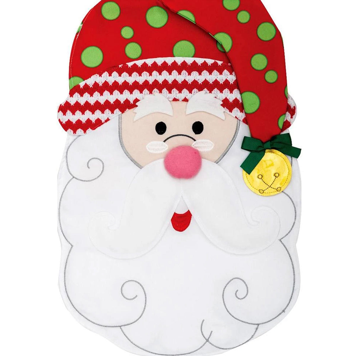 47032 Santa Applique Flag 3955FM