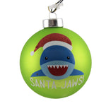 Holiday Ornament Santa Jaws Glass Ornament Vacation Shark Beach 83992 (47360)