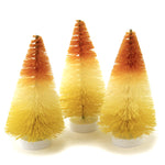 Fall Candy Corn Mini Bottle Brush Plastic Trees Halloween Lc8041 (48810)