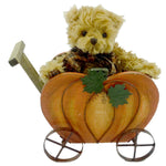 Boyds Bears Plush Mr Punkins W/ Wagon Fabric Fall Autumn Plush Pumpkin 4012908 (4885)