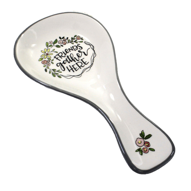 Tabletop Friends Gather Here Spoon Rest - - SBKGifts.com