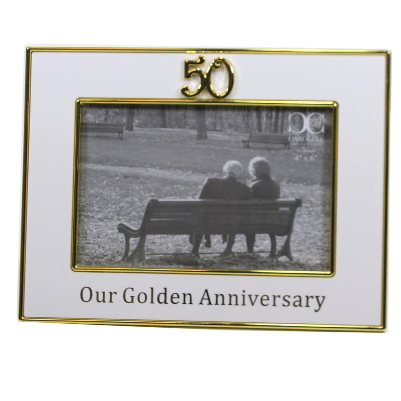 Home Decor 50Th Anniversary Frame. Metal Golden Marriage 19929 (50238)