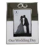 Home Decor Our Wedding Day Frame Metal Marriage Rings Love 19938