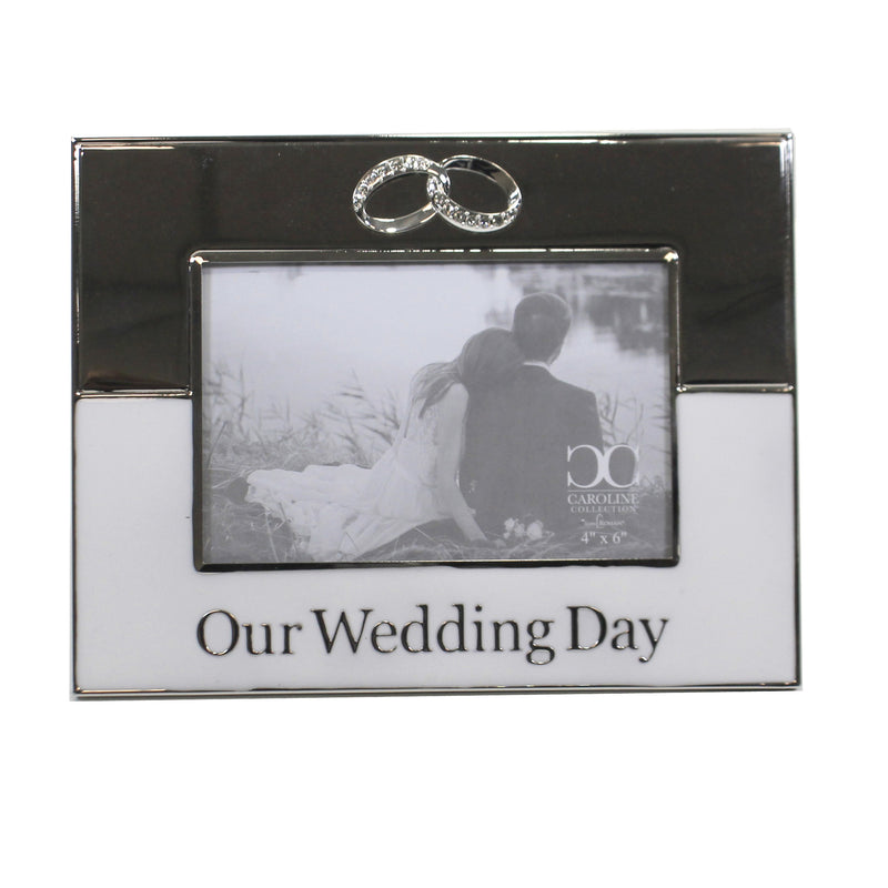 Home Decor Our Wedding Day Photo Frame Metal Marriage Rings Love 19299 (50240)