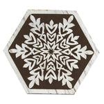 Tabletop Laser Art Coasters Wood Snowflakes Ex26267