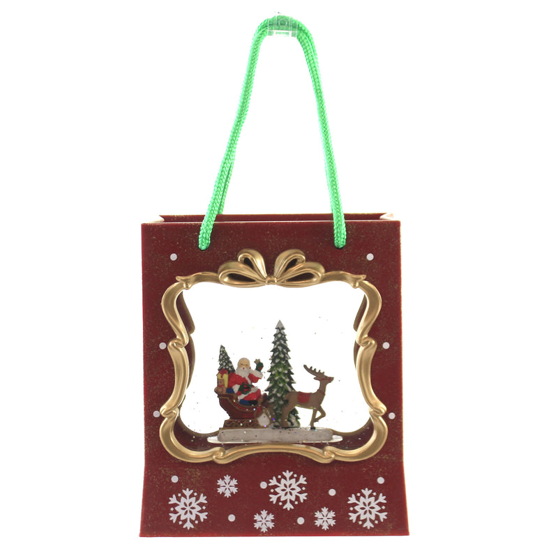 Christmas Light Up Gift Bag Water Table Plastic Santa Sleigh Reindeer Jel1402 (51581)