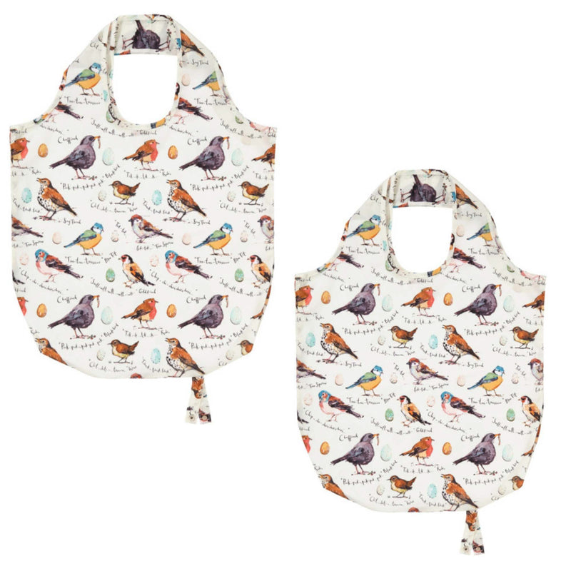 Accessories Bird Song Roll Up Bag Polyester Reusable Tote Grocery 647Bds (52423)