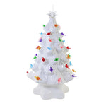 Christmas Vintage White Tree W/ Birds Ceramic Retro-Looking Lights Up Em2409 (53330)