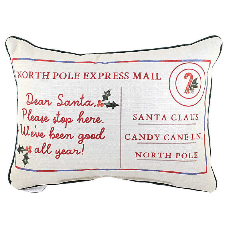 Christmas North Pole Express Pillow Fabric Santa Claus Mail Home Decor Chr0173 (53574)