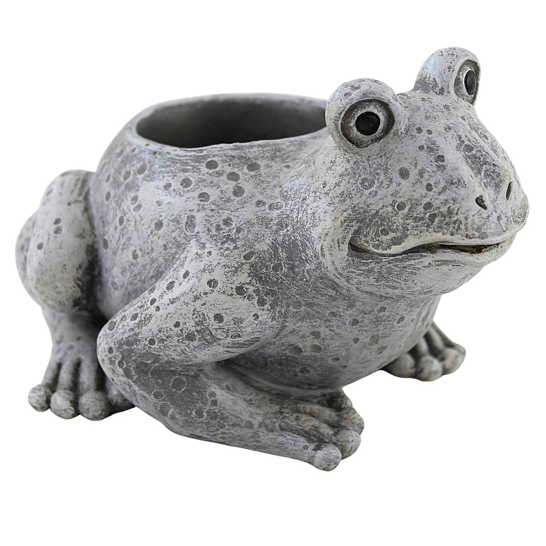 Home & Garden Mini Frog Pudgy Planter Polyresin Toad Garden Spring 
