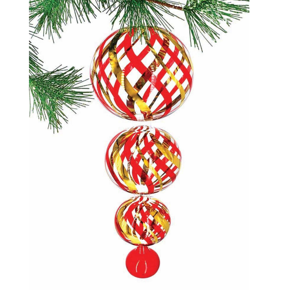 Heartfully Yours 12 Inch Ruby Gold Swirl 24Ct 1045 By The Ornament King