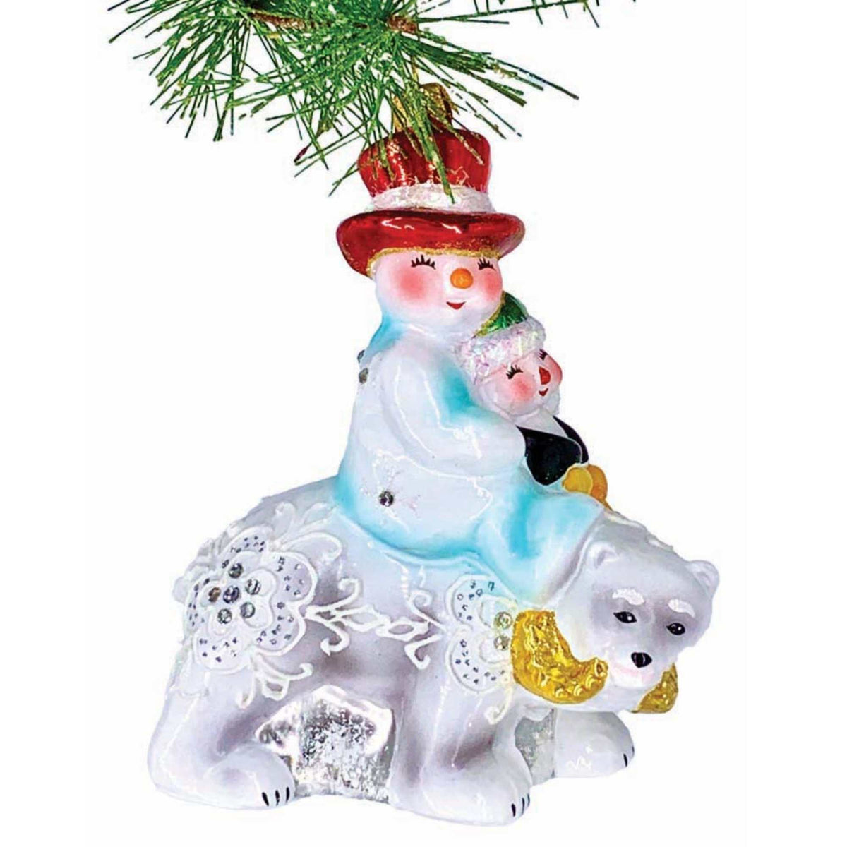 Heartfully Yours 5.5 Inch Snowbear Glow 1215 By The Ornament King