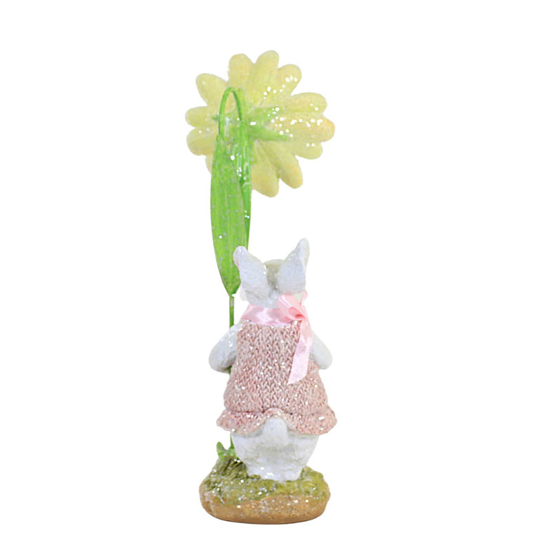 Easter Bunny In Pink Dress Figurine - - SBKGifts.com