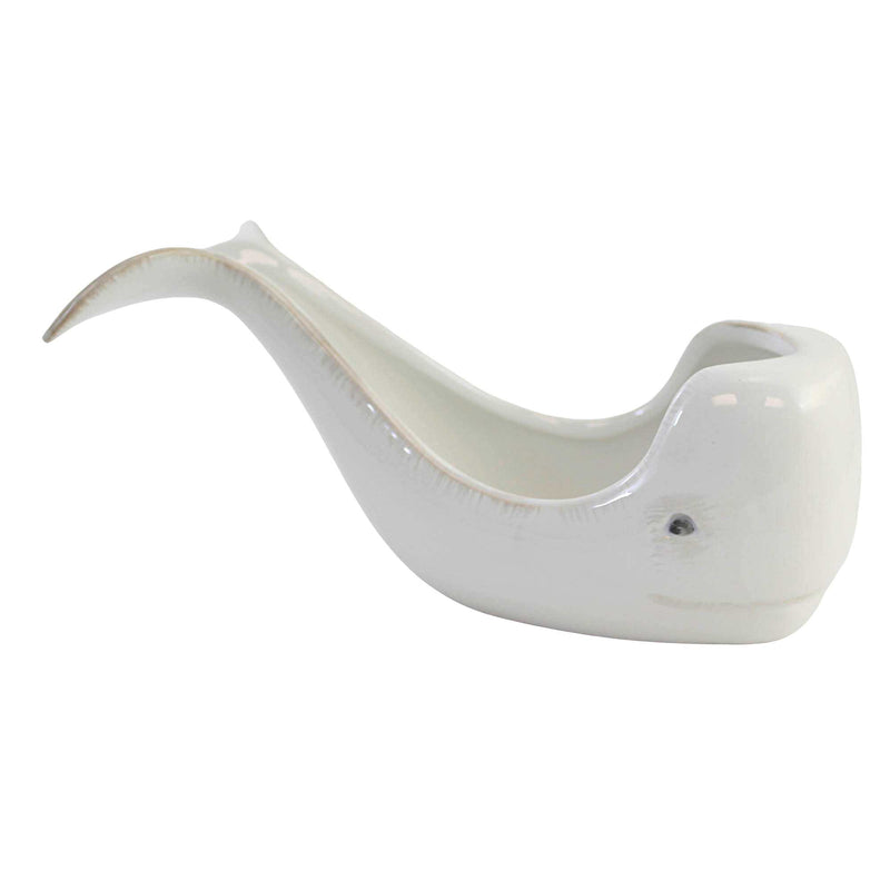 Tabletop White Whale Spoon Rest - - SBKGifts.com