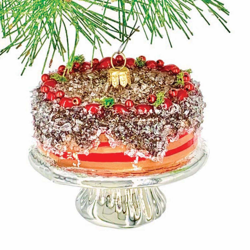 Rich Chocolate Dreams - One Glass Ornament 3.5 Inch, Glass - Ornament Food Cake Dessert 1121. (56629)