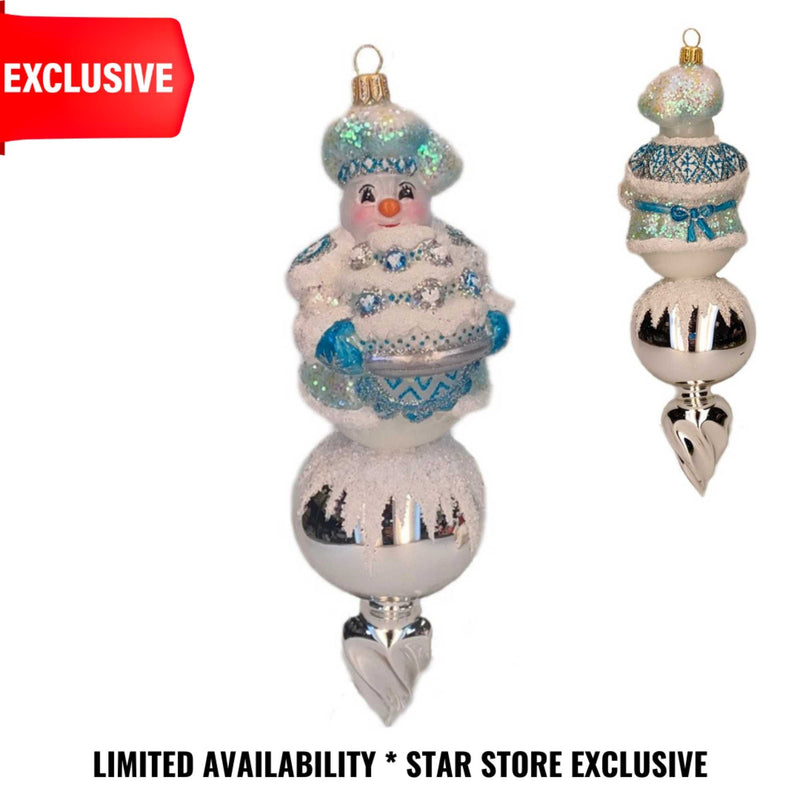 Sweet Sparkler Star Exclusive - One Exclusive, Limited Glass Tree Ornament Coloration 9 Inch, Glass - Ornament Snowman Baker Limited Vip1214 (56676)