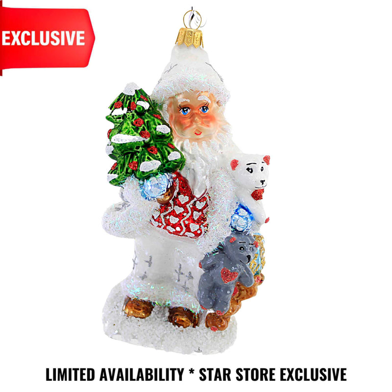 Heartfully Yours Santa Heritage Star Exclusive Ornament Tree Teddy Bears Vip1227 (56683)
