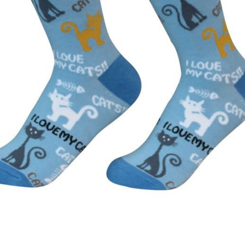 Novelty Socks I Love My Cat Sock Daddy Socks . - - SBKGifts.com