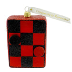 Ornaments To Remember Checker Board Glass Postcard 32R2chk003 (5816)