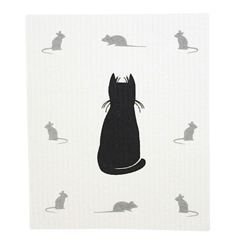 Swedish Dish Cloth Cat & Mice Dishcloths - - SBKGifts.com