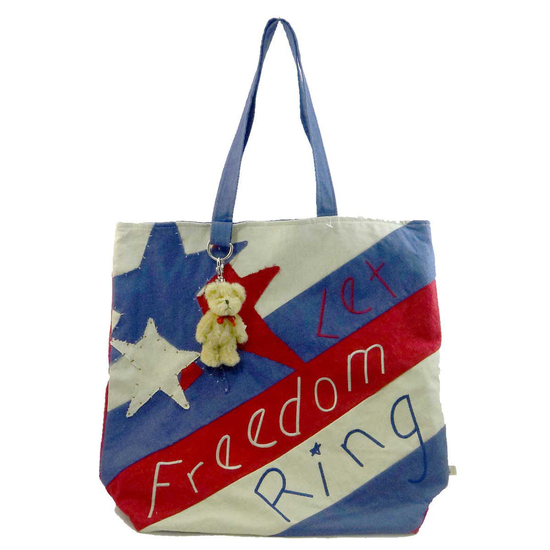 Boyds Bears Plush Let Freedom Ring Tote Fabric Americana Accessory 811141 (6291)