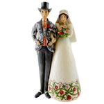 Jim Shore Bride & Groom Cake Topper Stone Resin Wedding 4007600 (6695)