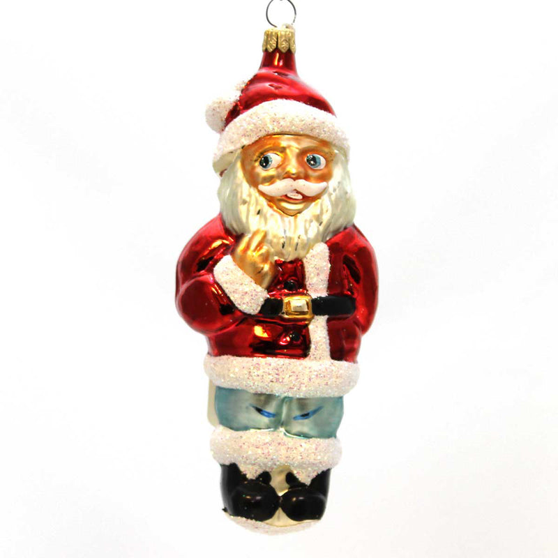 Christopher Radko Santa's Surprise Glass Ornament Christmas (8932)